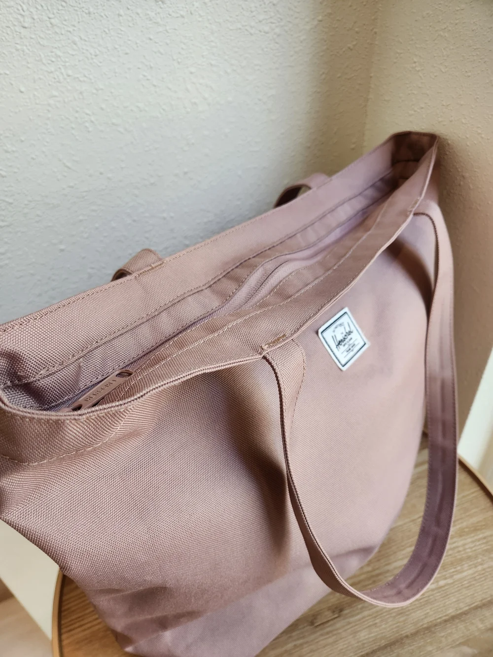 Herschel Supply Company Mauve Pink Canvas Tote Bag